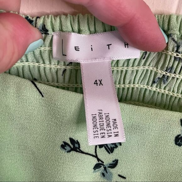 NWT - Leith Green Veranda Noral Floral Maxi Dress - Picture 7 of 9